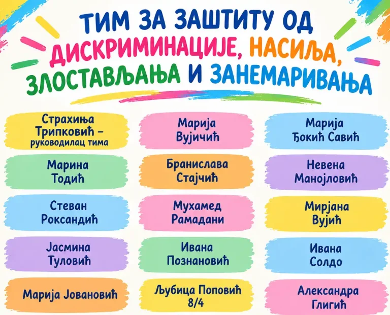 Тим за заштиту од дискриминације, насиља, злостављања и занемаривања